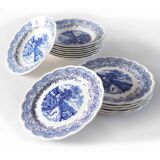 8 assiettes creuses english landscape