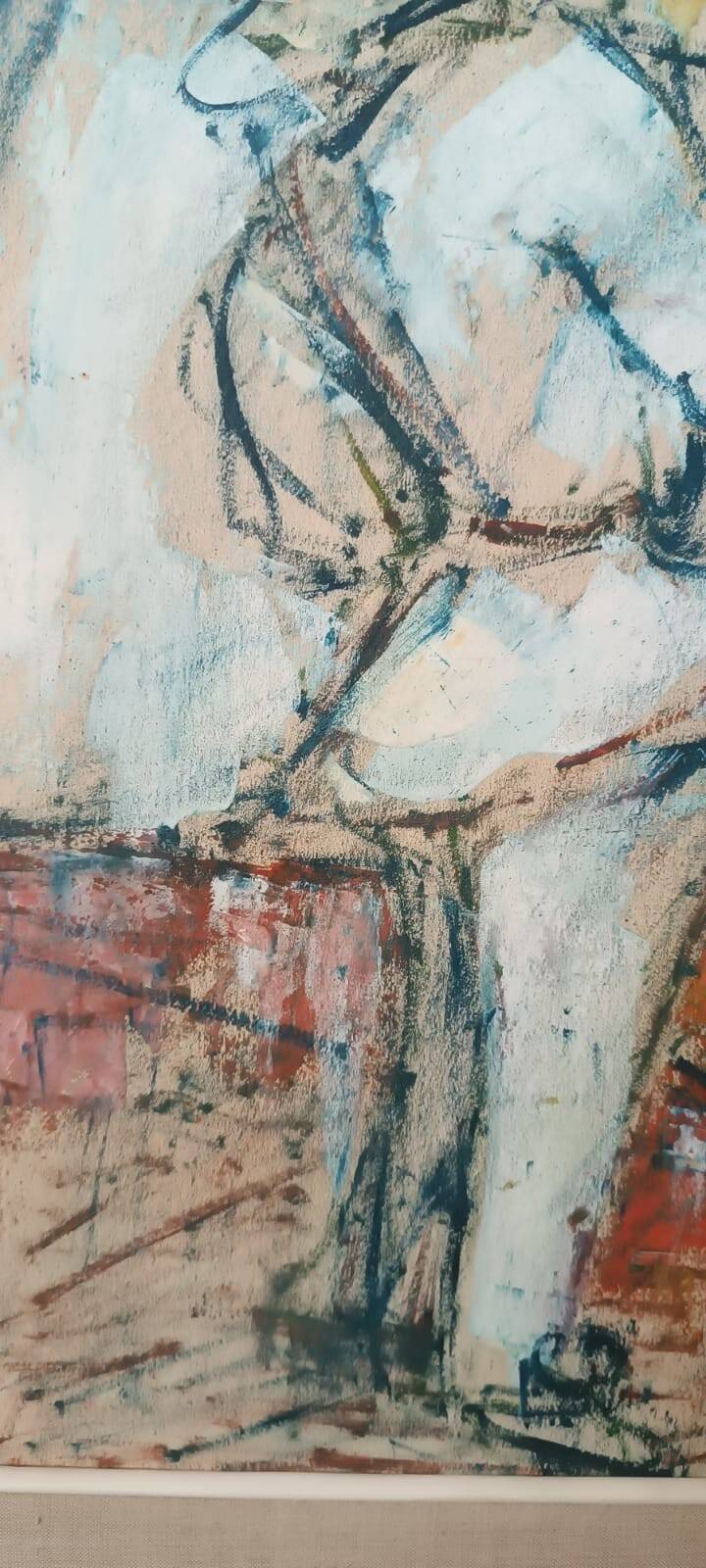 Mixed media on paper, masked figures GUIDO CODOGNONE (1901-1968)