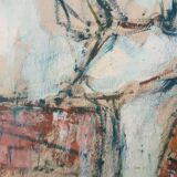 Mixed media on paper, masked figures GUIDO CODOGNONE (1901-1968)