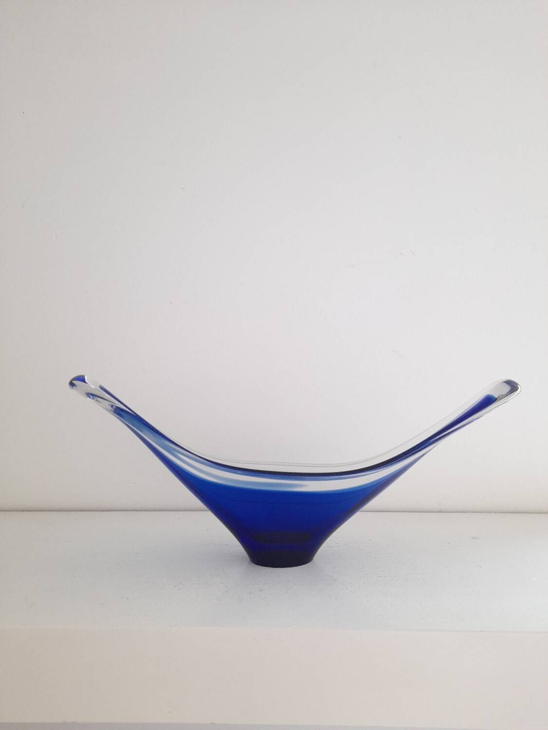 Bayel France blue glass dish
