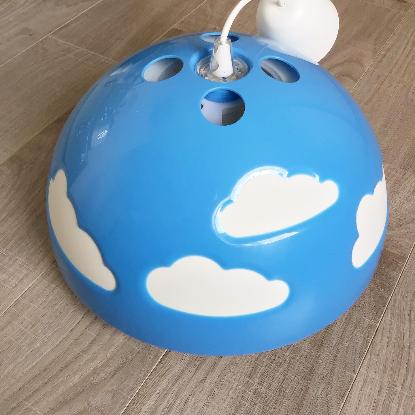 Vintage blue IKEA pendant lamp