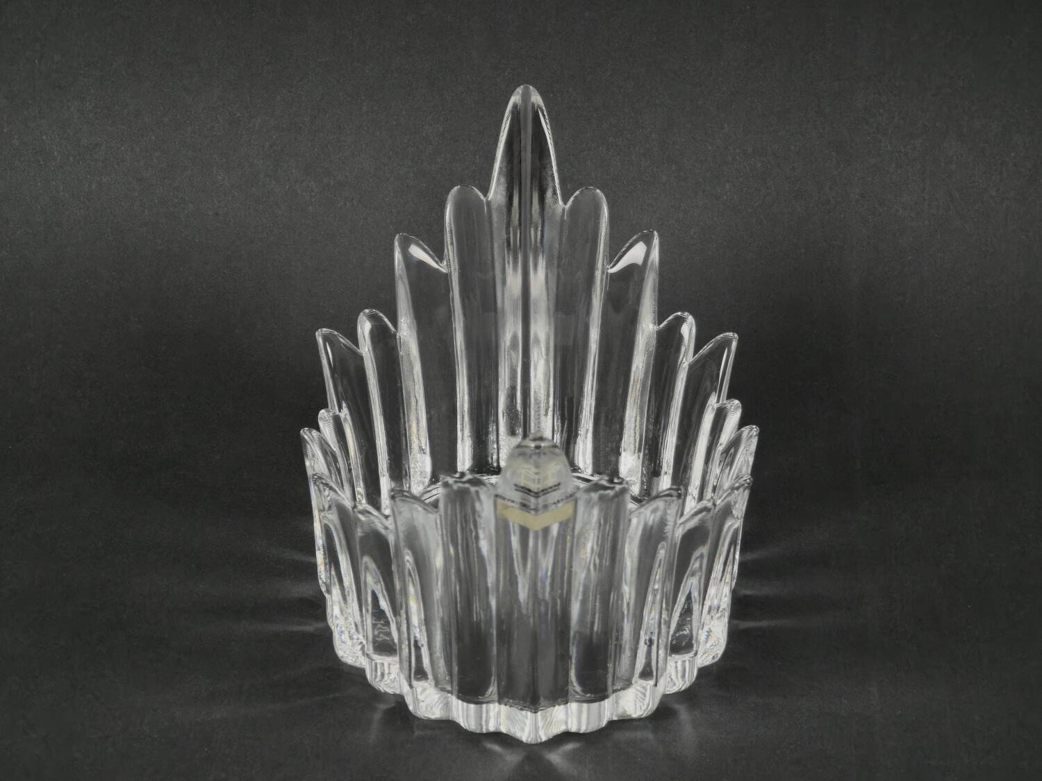 Bol en cristal Skruf des années 1970 « Couronne » par Bengt Edenfalk.