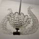 Suspension Barovier en verre de Murano, Italie, années 1940