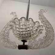 Barovier Murano Glass Pendant Light, Italy, 1940s