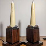 Two Art Deco night lights by Louis Prodhon 1930