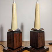Two Art Deco night lights by Louis Prodhon 1930
