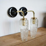 Pair of tulip wall lights