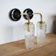 Pair of tulip wall lights