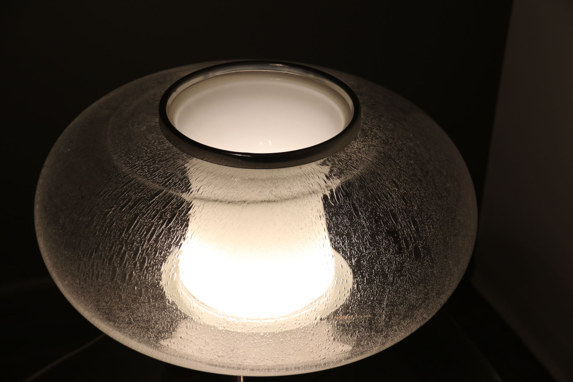 Table lamp in mouth-blown glass  Italy - 1970's