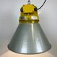 Yellow industrial explosion proof lamp with aluminium shade, 1990s