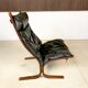 Siesta leather highback chair by Ingmar Relling for Westnofa, 1960s