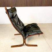 Siesta leather highback chair by Ingmar Relling for Westnofa, 1960s