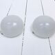 Lot of two wall lights in opaline, 1950