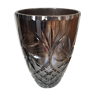 Silver degraded crystal vase