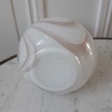 Vase in opaline dentelé and marbled 30s
