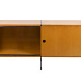 Ash and metal sideboard, A.R.P. design, Minvielle edition, 1950s