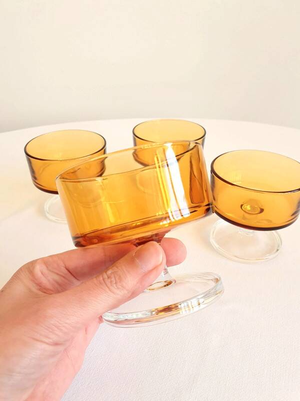 Vintage champagne glasses