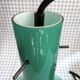 Suspension en opaline verte – Design rétro moderniste