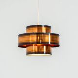 Pendel brutaliste en cuivre brûlé par Svend Aage Holm Sørensen (Danemark, années 1960).