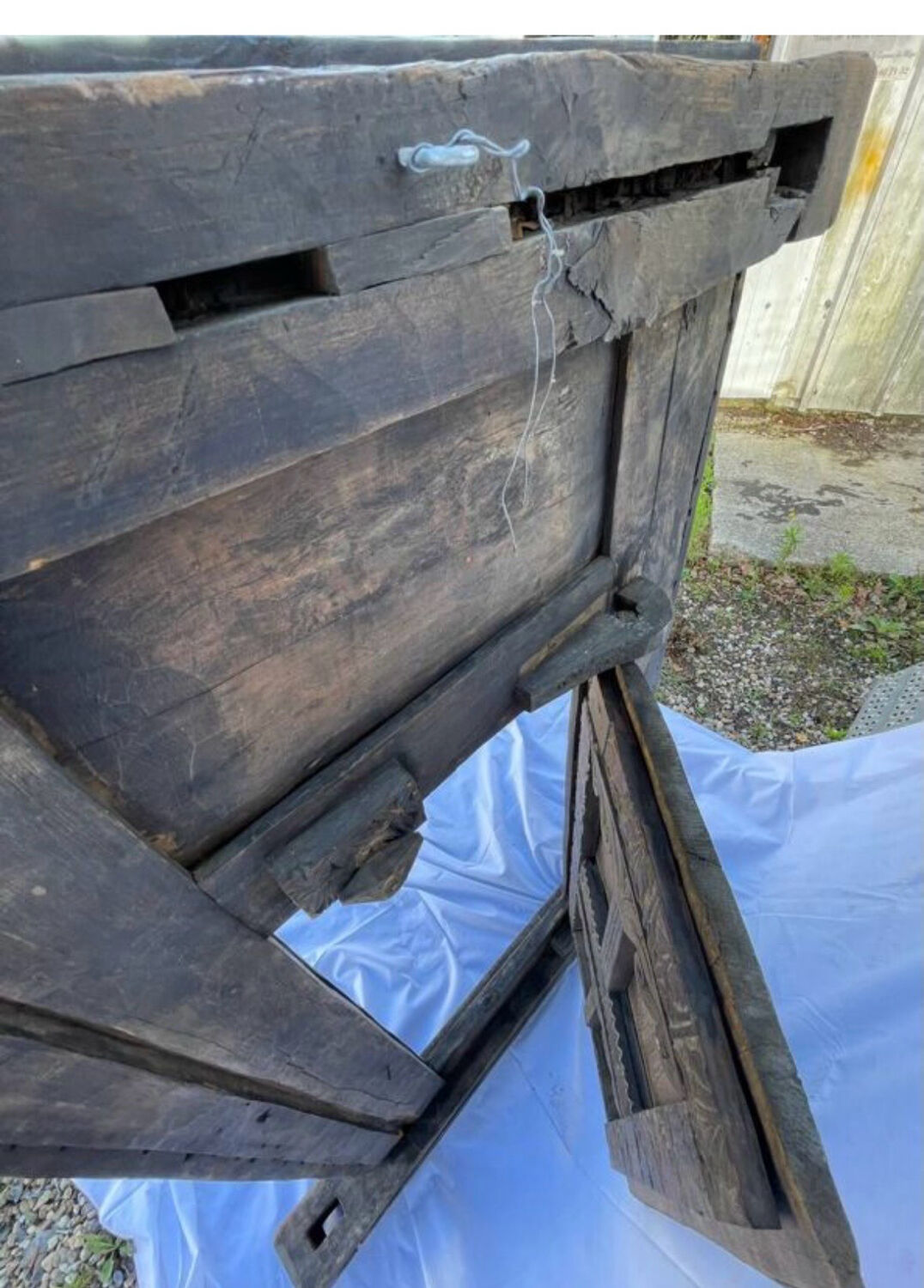 Large ancient door from the Himalayas.