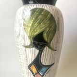 Double-sided ceramic vase