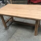 Old artisanal farmhouse table solid oak