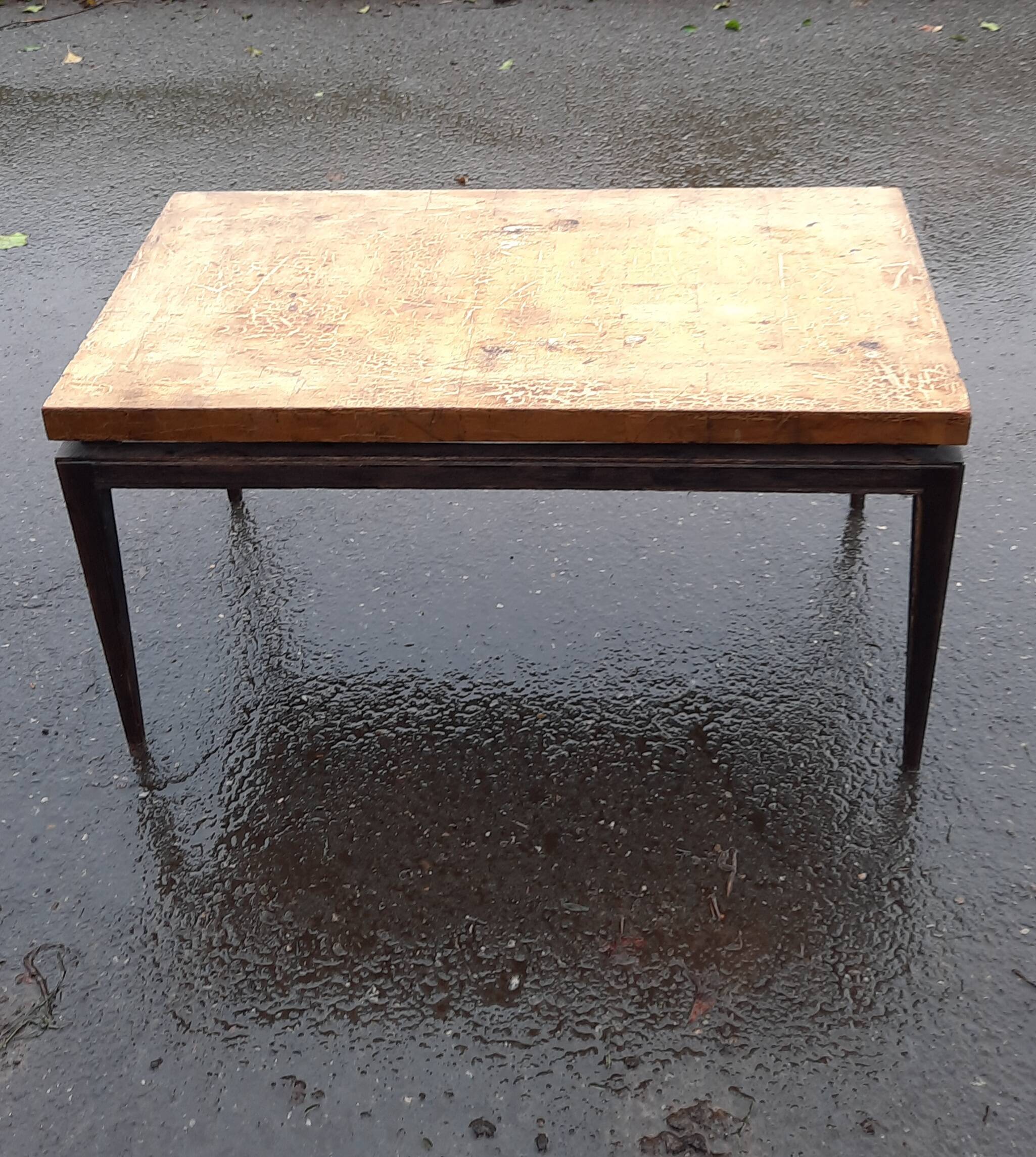 Gold designer coffee table