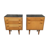 Retro night tables, Czechoslovakia 1970