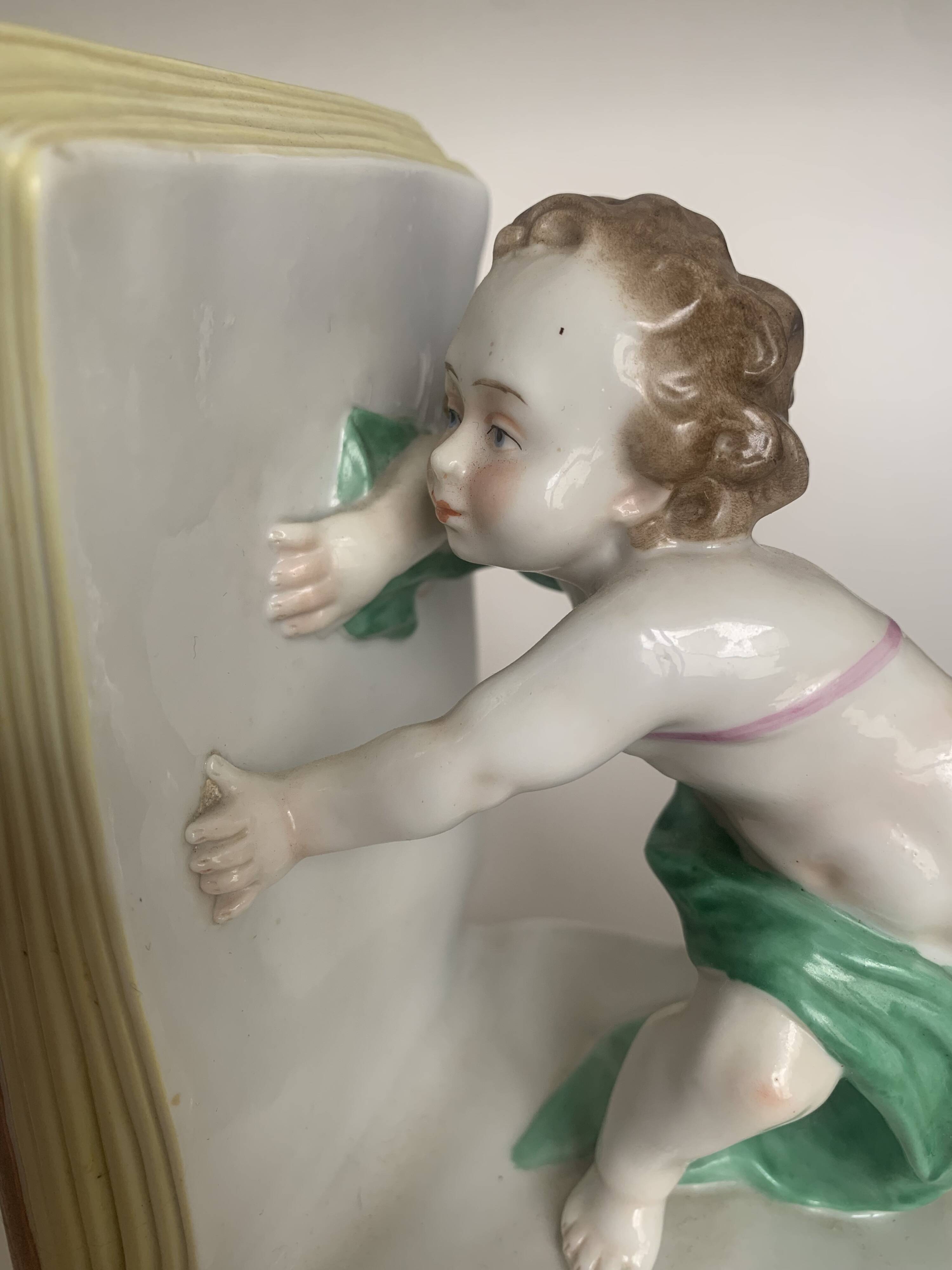 Porcelain Bookend  Scheibe-Alsbach, Germany