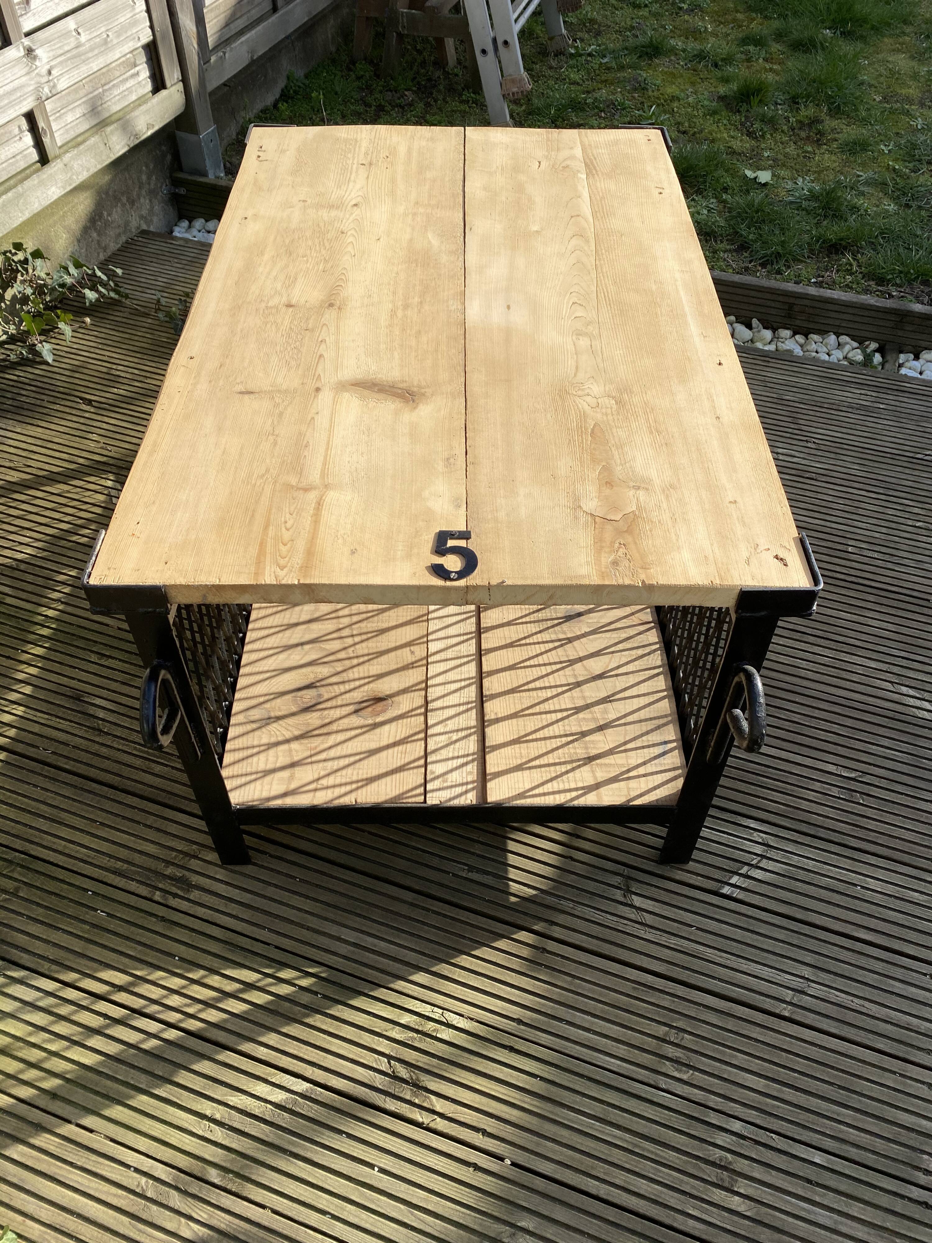 Industrial lounge table