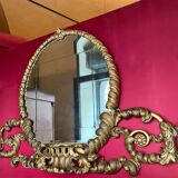 19th Century Florentine Eclectic Gilt Wood Mirror with Cinematic Provenance, 1890s