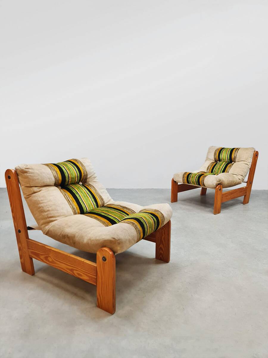 Vintage lounge chairs easy chair seventies