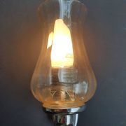 Pair of vintage chrome wall sconces