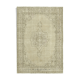 tapis beige anatolien vintage tissé à la main 194 cm x 278 cm