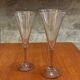 Set of champagne flutes in Biot glass