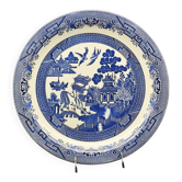 Large blue and white English plate – Chinoiserie decoration – Churchill Home