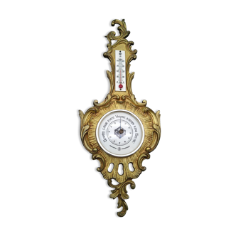 Barometer in gilded bronze, Louis XV style