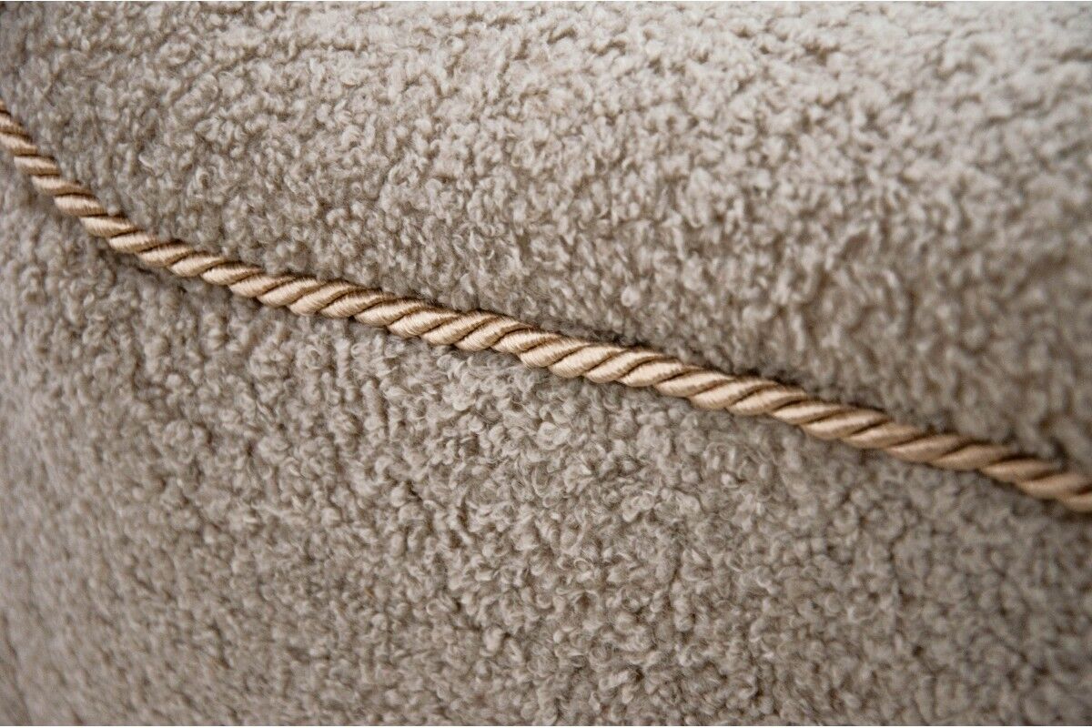 Beige Bouclé Armchair, Danish Design, 1960s