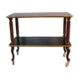Side table varnished 2 levels 1960