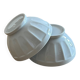 2 bols blancs à facettes