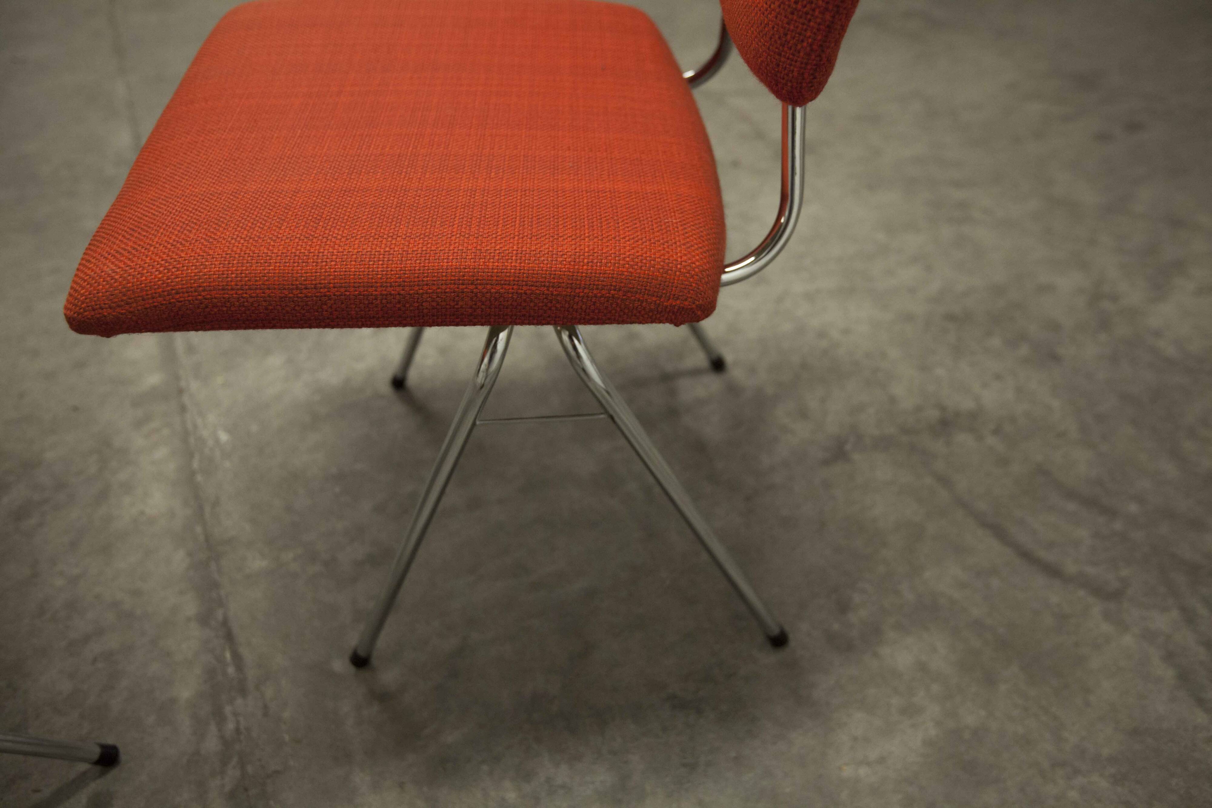 Pair of compass model chairs by Pierre Guariche for Les Huchers-Minvielle France 1955