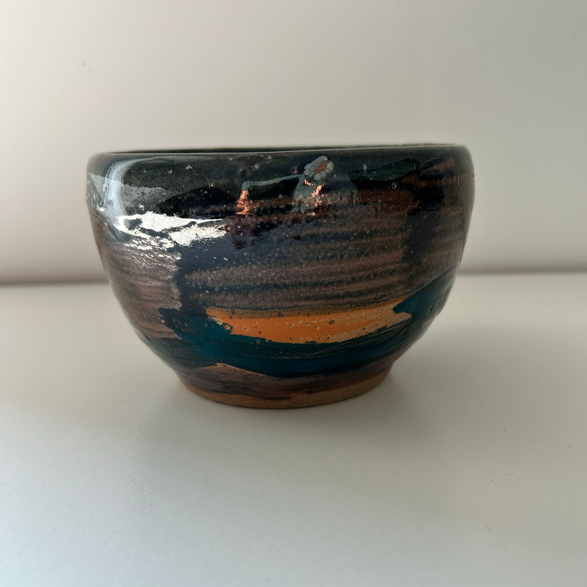 Artisanal signed plant pot