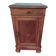Antique Louis Philippe style bedside table in wood and marble