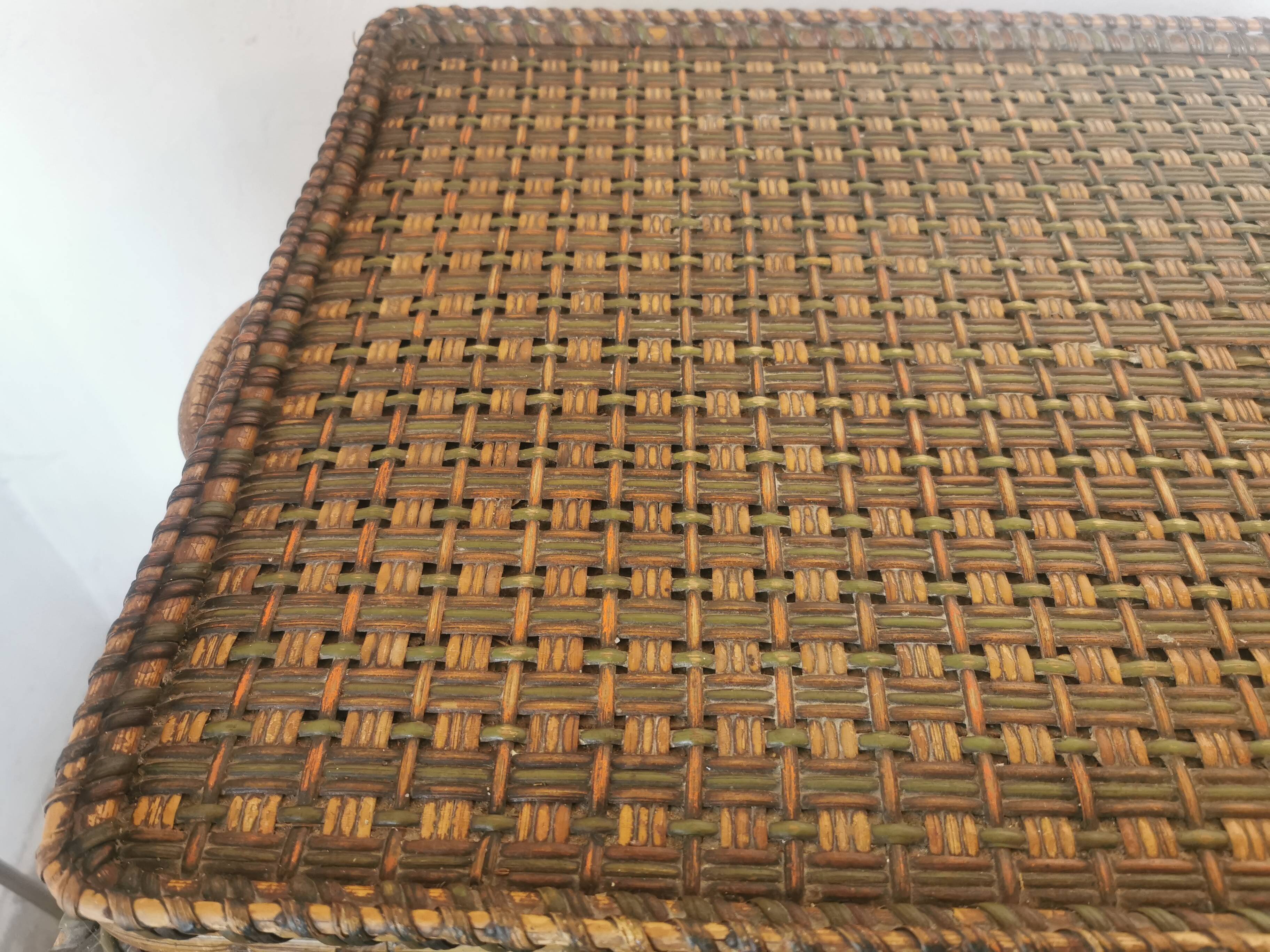 Perret and Vibert rattan serving trolley