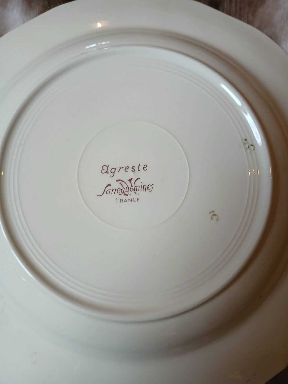 7 antique deep plates from Digoin and Sarreguemines