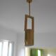 Set of Four Hotel Midcentury Design Brass Pendants, 1980s