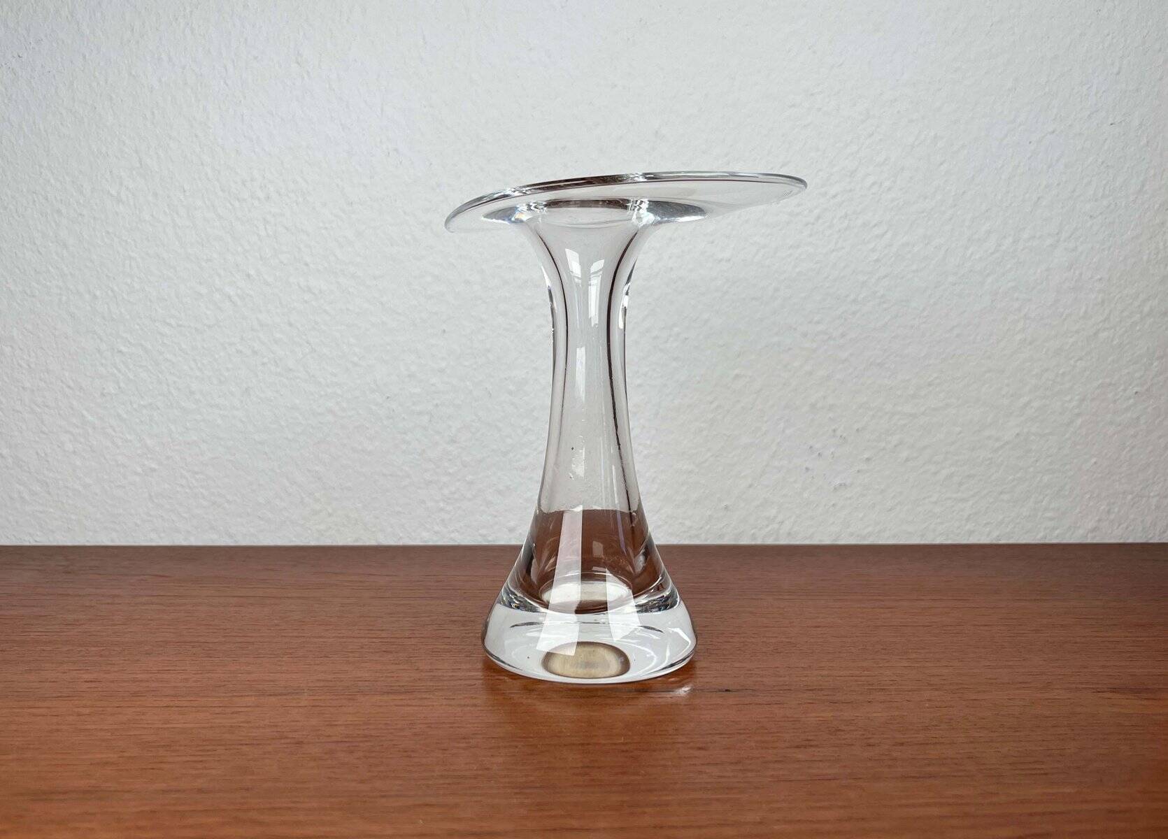 Vintage glass vase from the German Flamingo series by Peill & Putzler, 1970s.