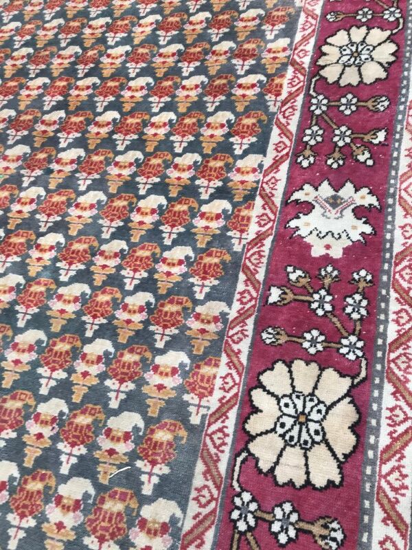 Very large carpet Algeria style done Donegal hand 292 X 686 CM