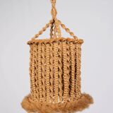 Macramé suspension, Audoux and Minet style, France, 1960s
