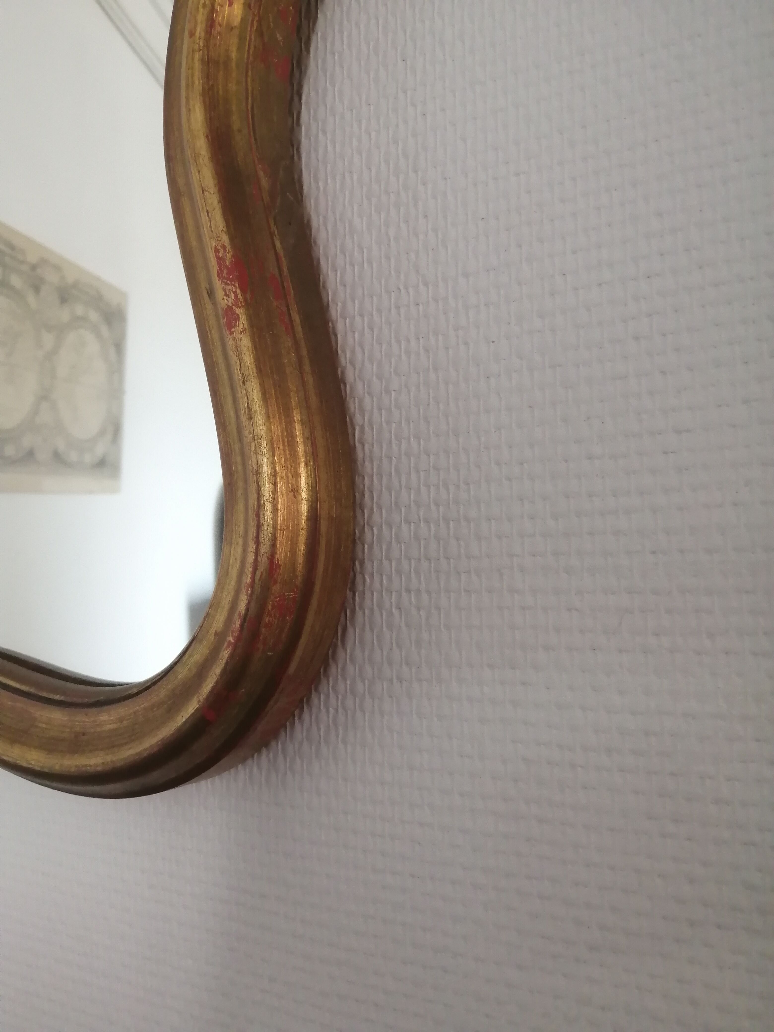 Golden mirror  50x70cm